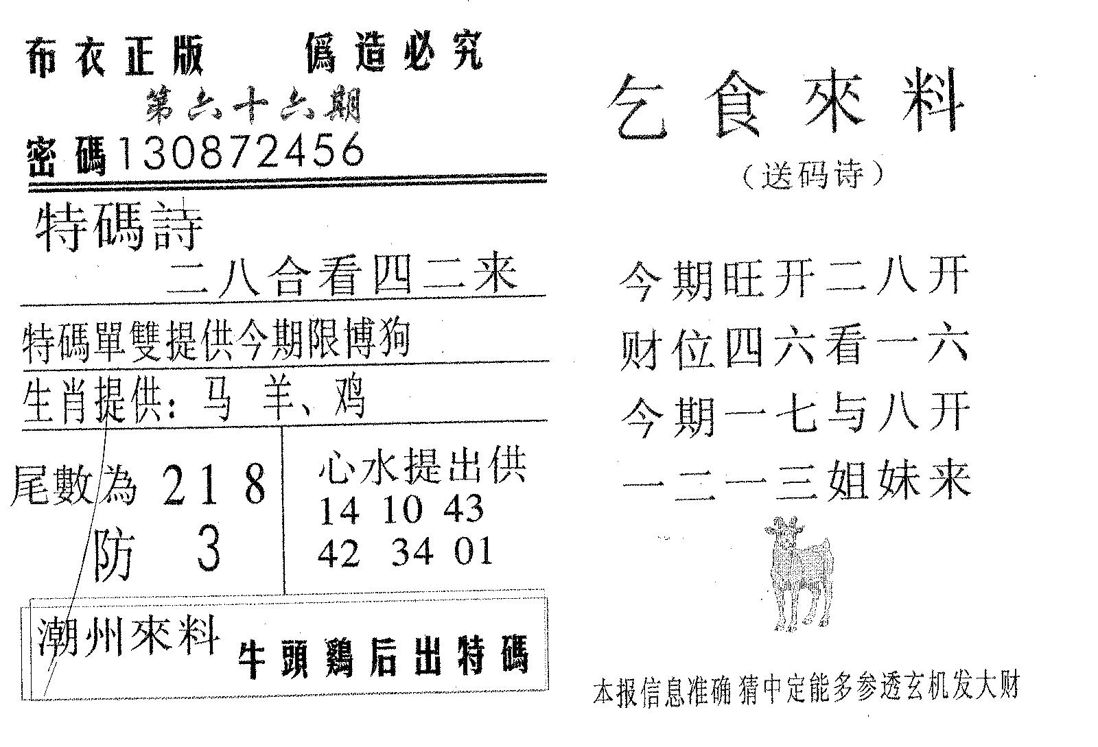 乞食来料 第66期