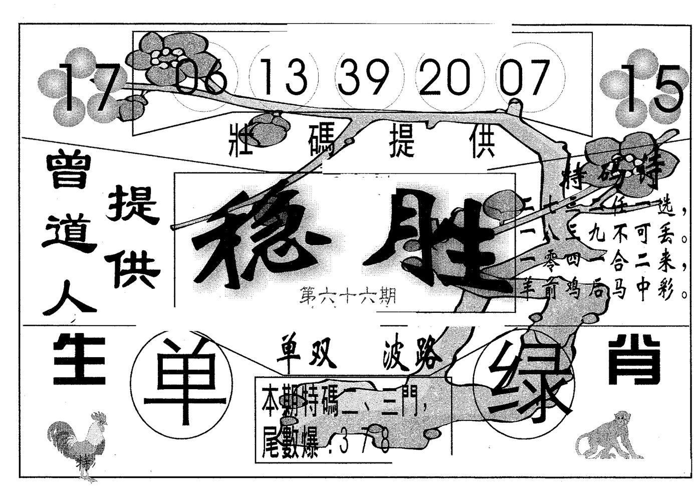 稳胜 第66期
