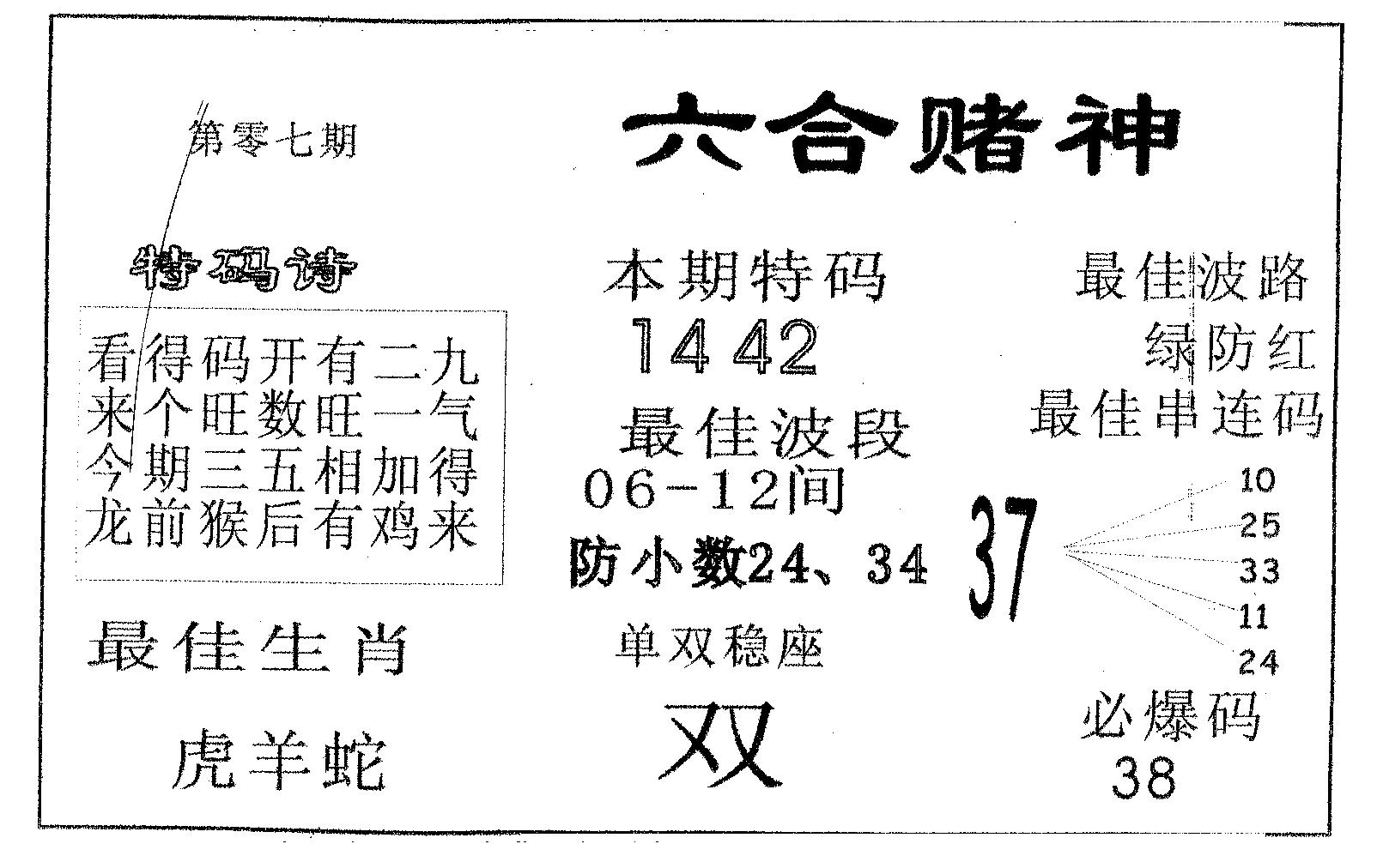 六合赌神 第7期