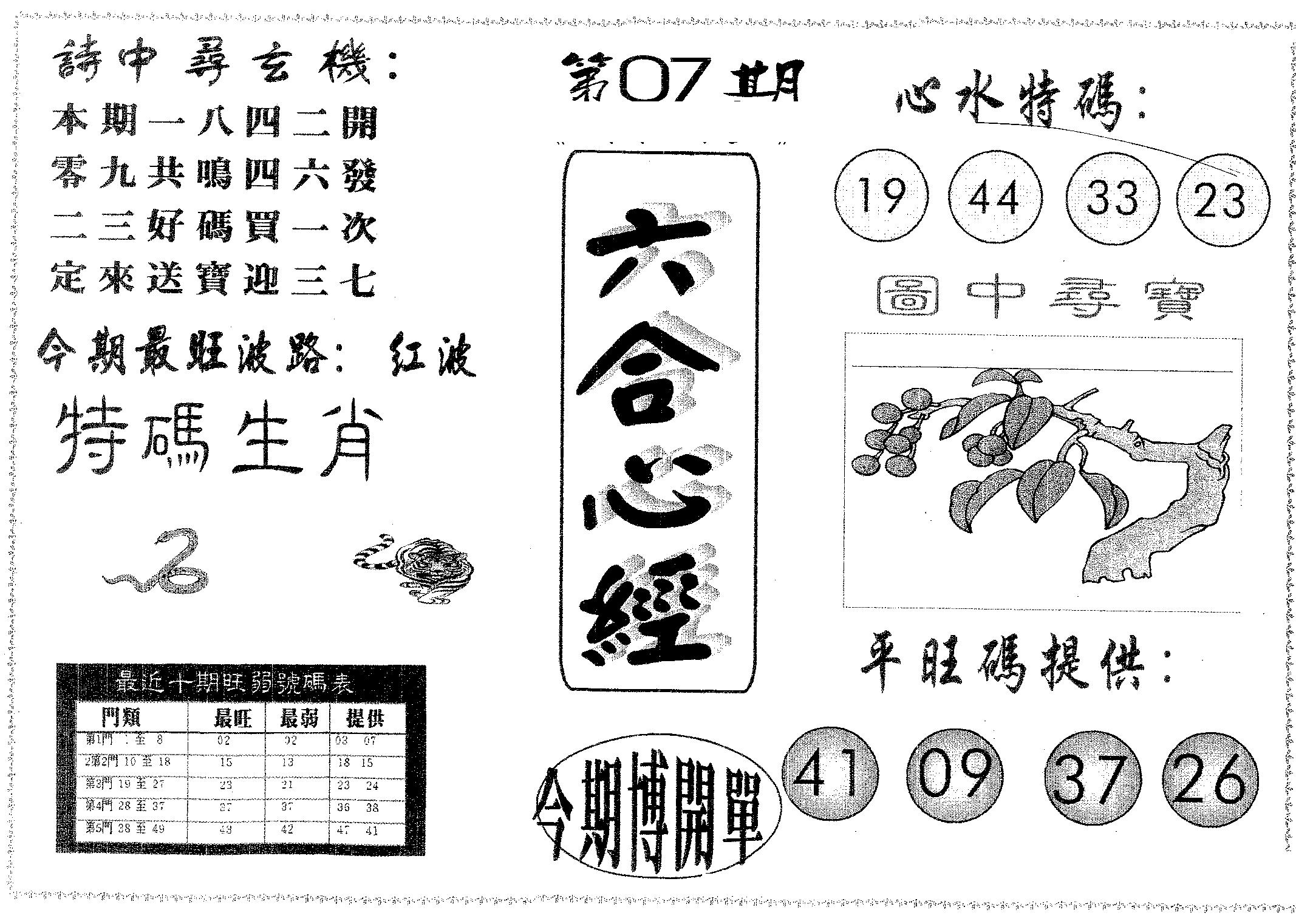 六合心经 第7期