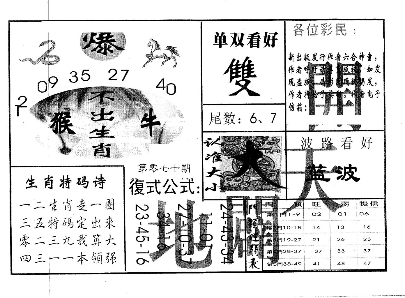 开天辟地 第70期
