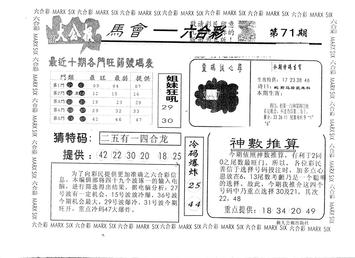 另版大公报 第71期