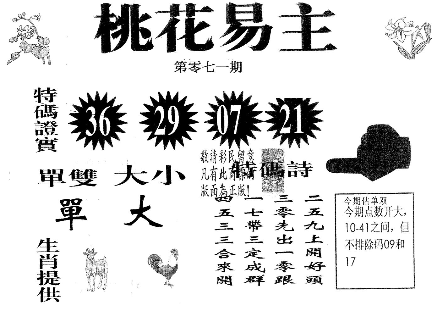 桃花易主 第71期