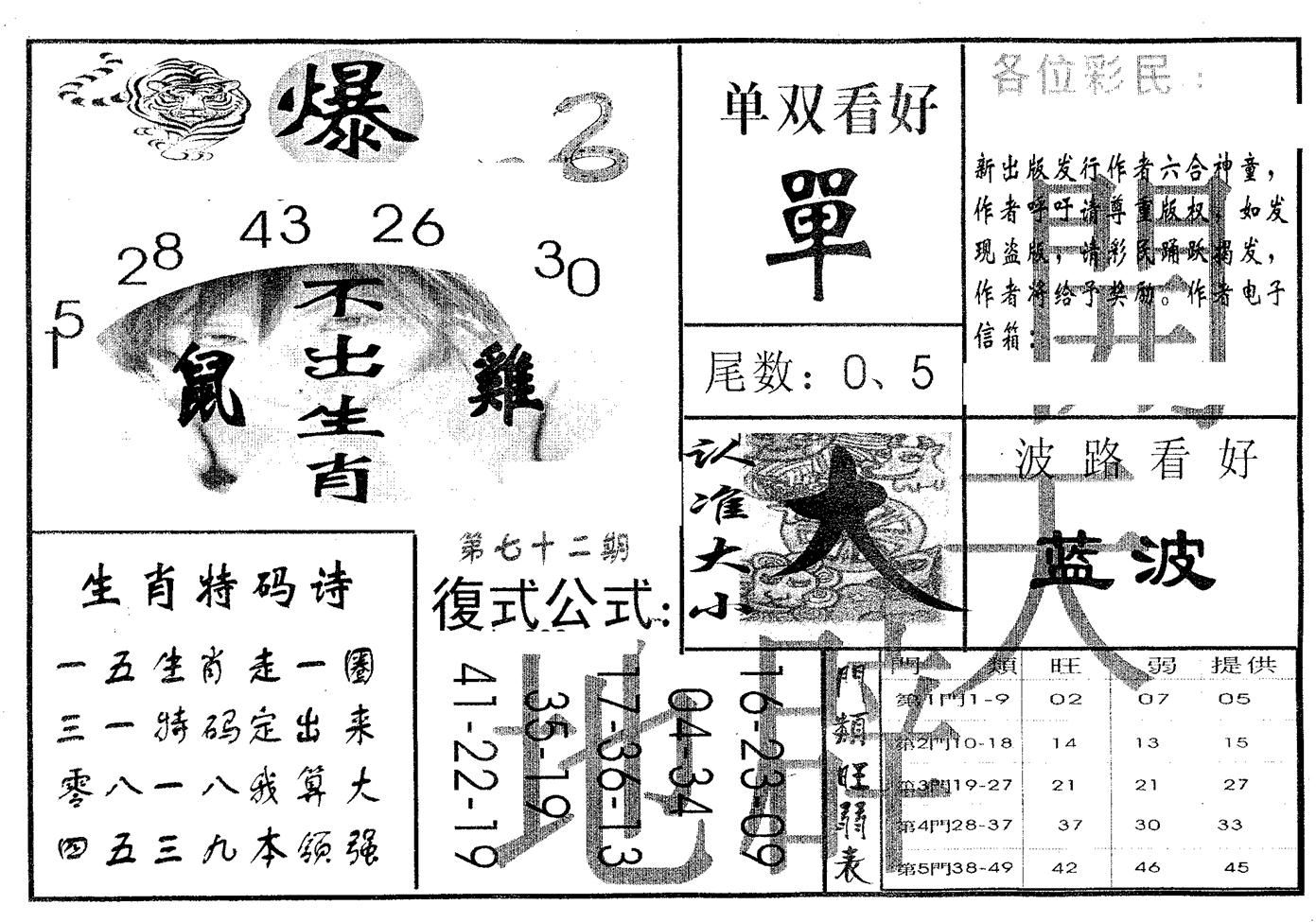 开天辟地 第72期
