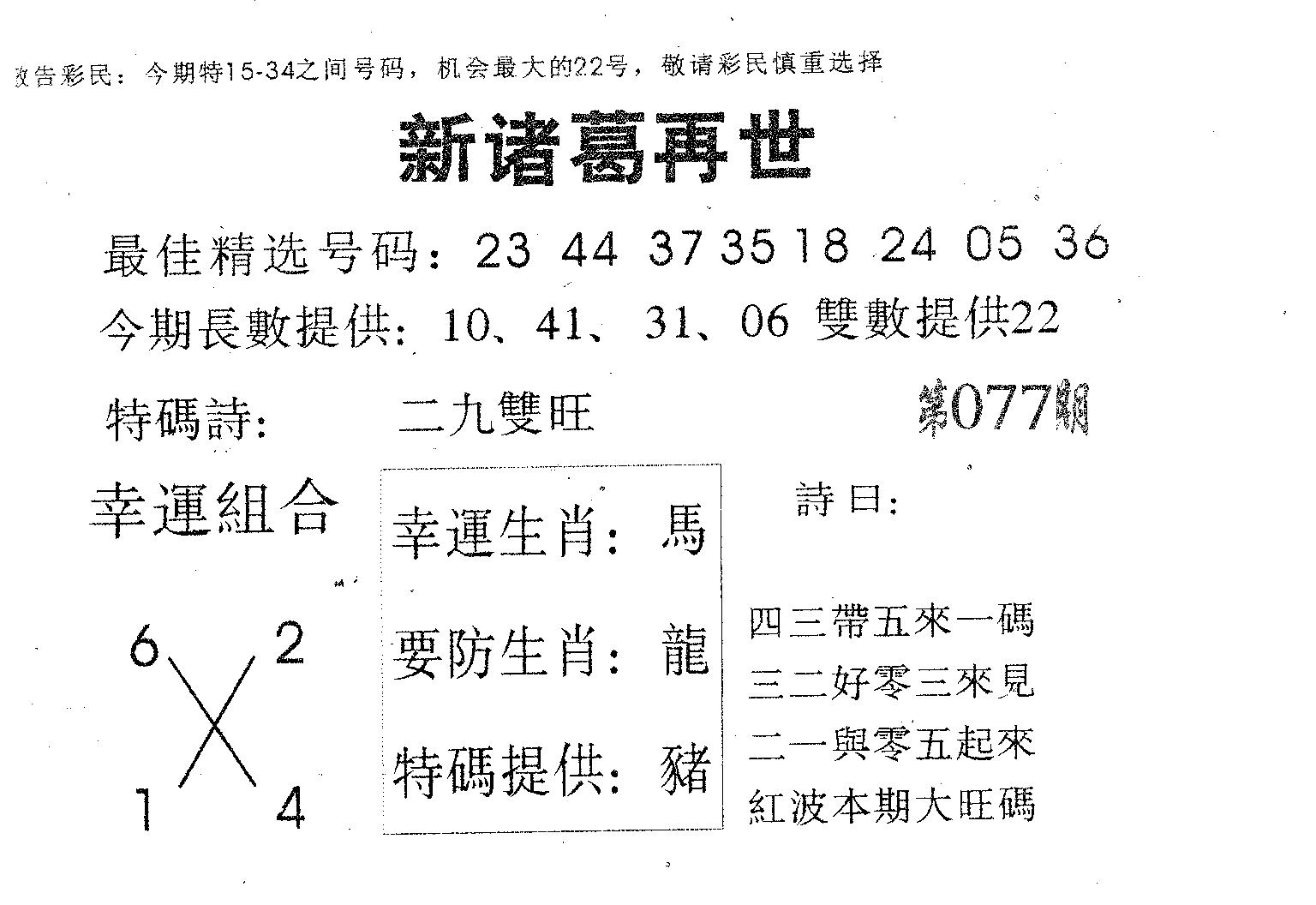 新诸葛 第77期