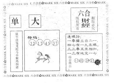 六合财经 第79期