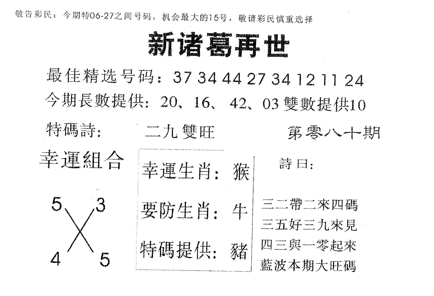 新诸葛 第80期