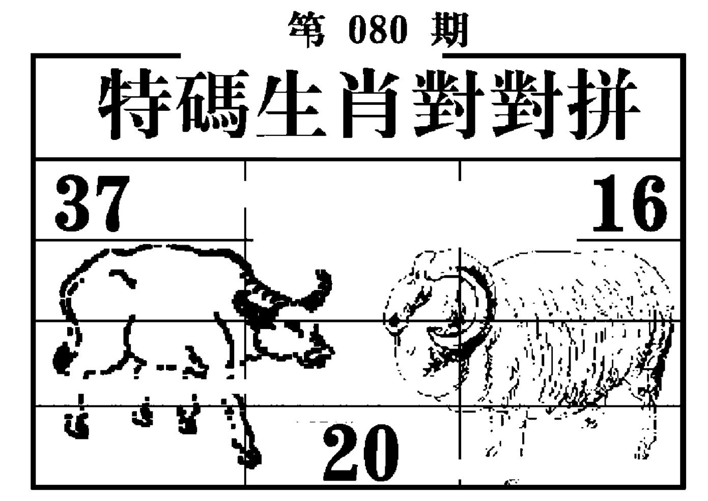 特码生肖对对拼 第80期