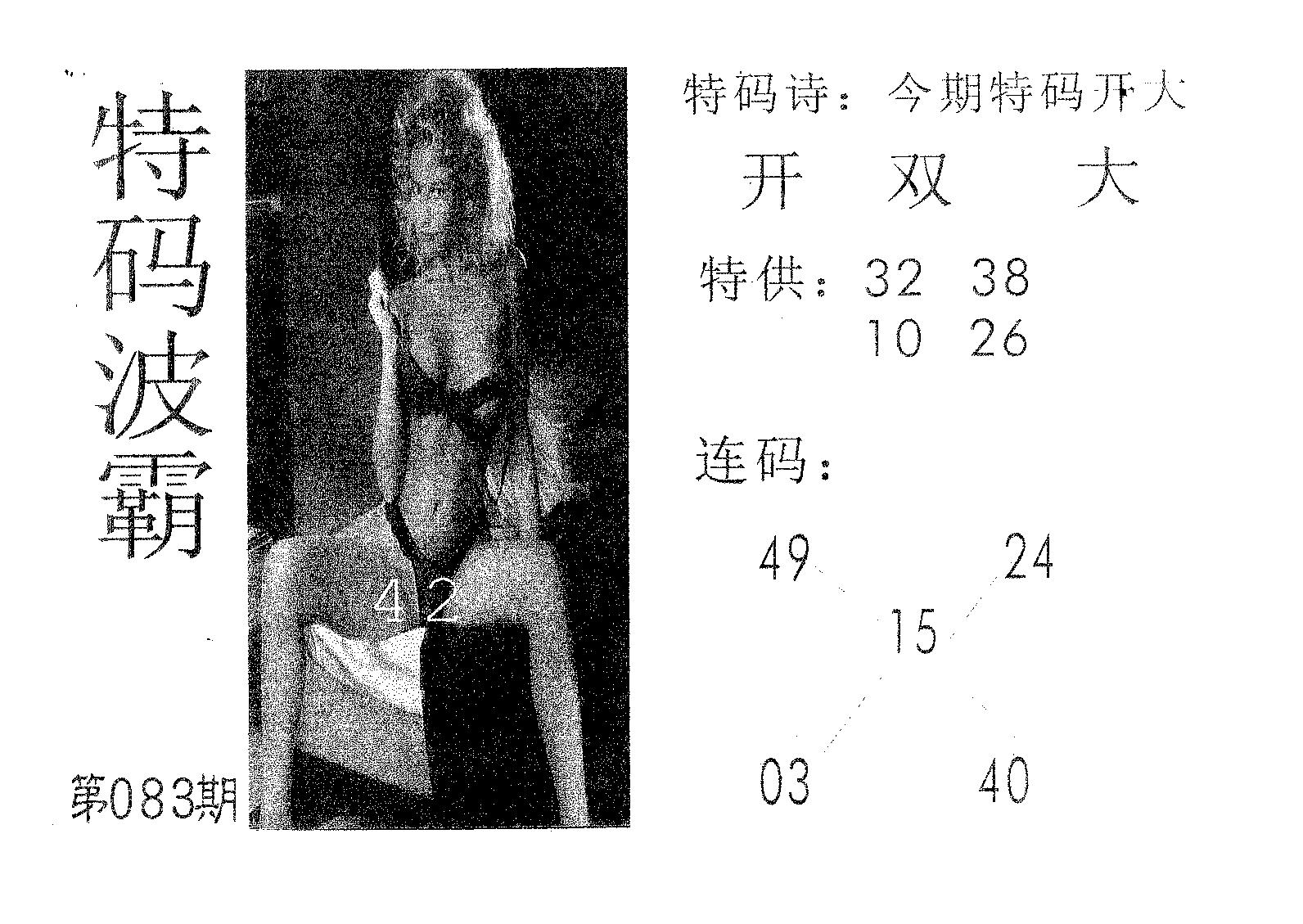 特码波霸 第83期