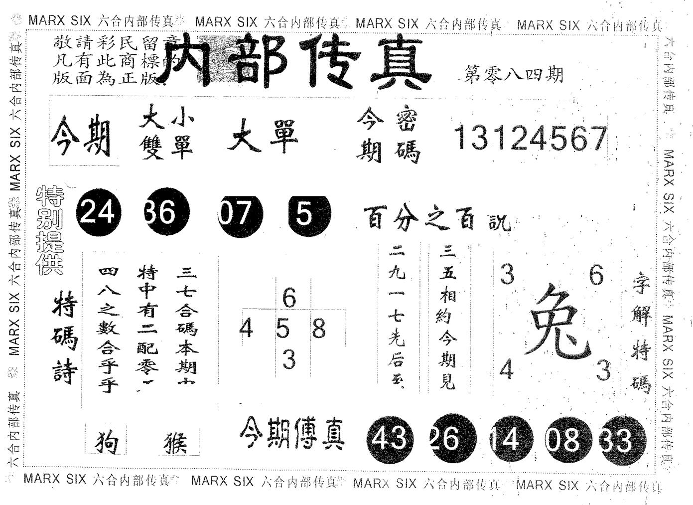 内部传真 第84期