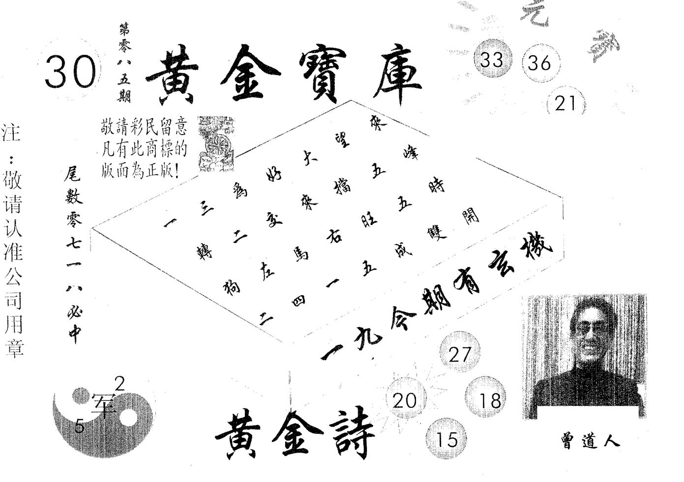 黄金宝库 第85期