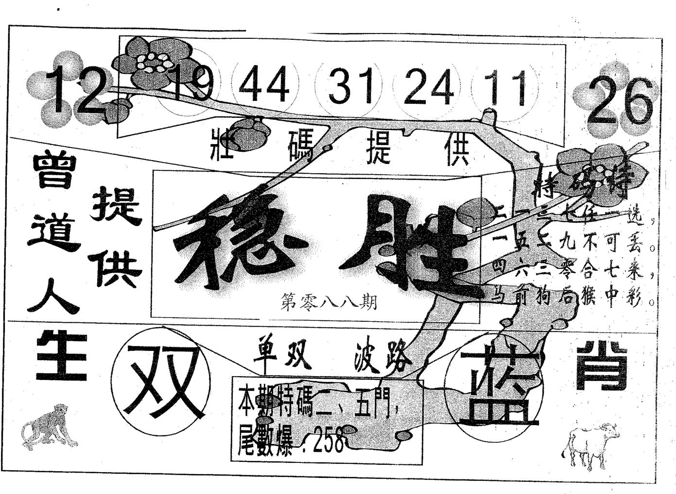 稳胜 第88期