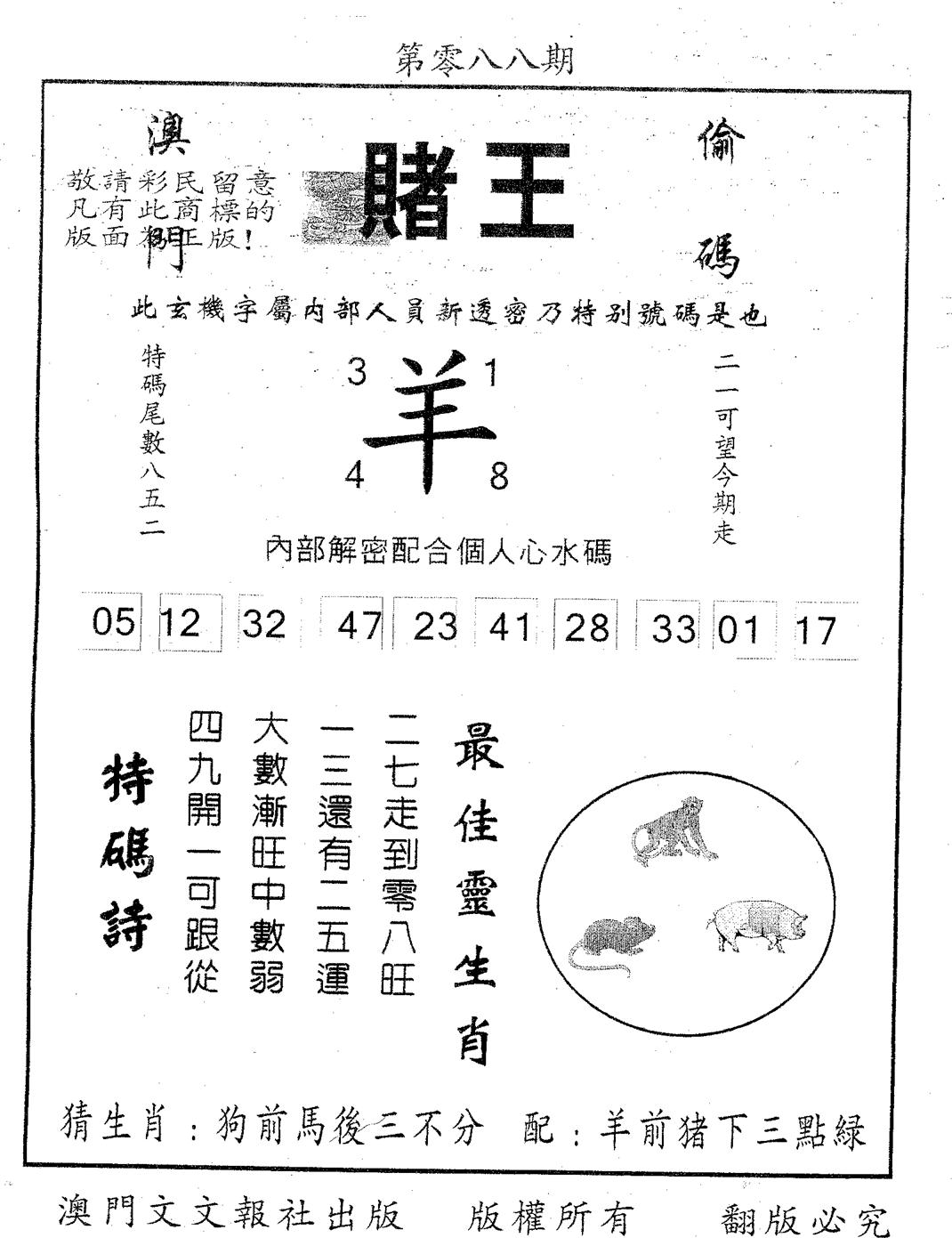 赌王 第88期