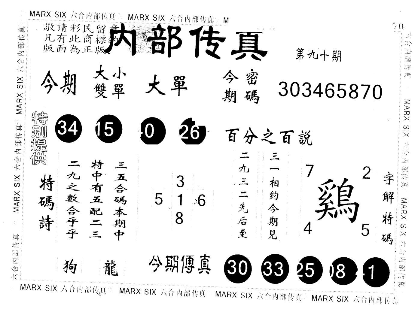另版内部传真 第90期