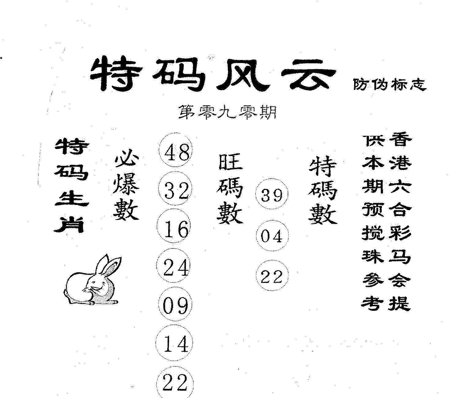 特码风云 第90期