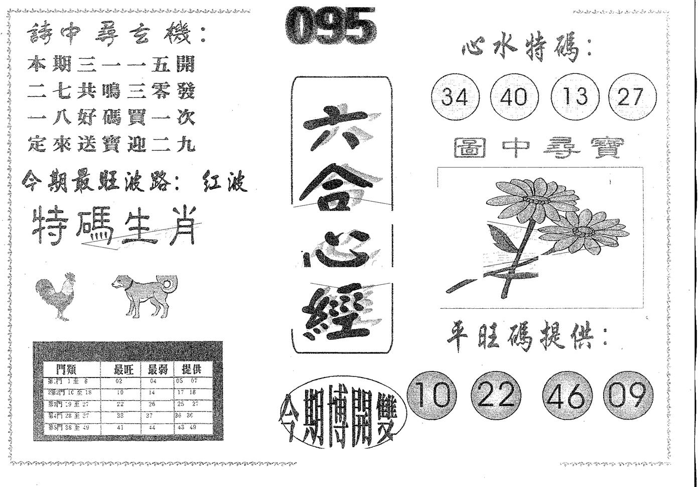 六合心经 第95期